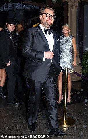 Elsewhere, James Corden and wife Julia Carey were seen leaving another Met Gala after-party