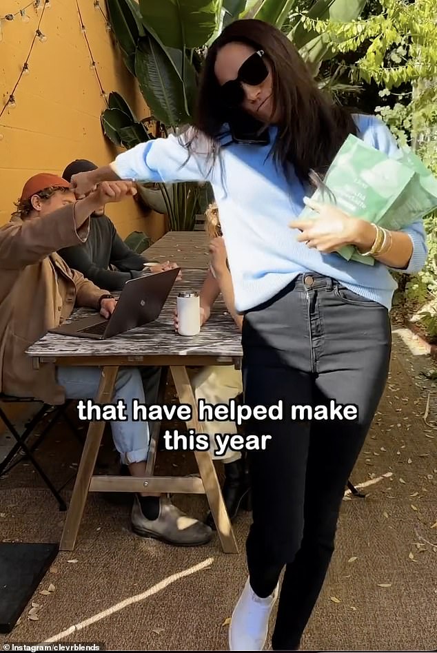 Meghan fails to fist bump another member of the team in the final shot in the 2023 advert