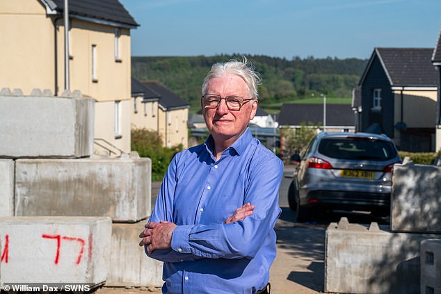 George Dexter, West Devon councillor of Okehampton North, stood at the controversial structure