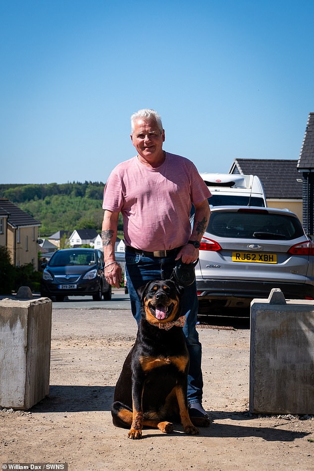 Keith Monnax told MailOnline he had originally made the path through the mud