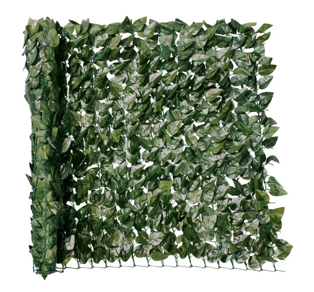 Artificial leaf garden screening.