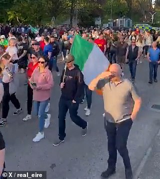 Huge crowds joined protests in Ireland to push back against mass migration