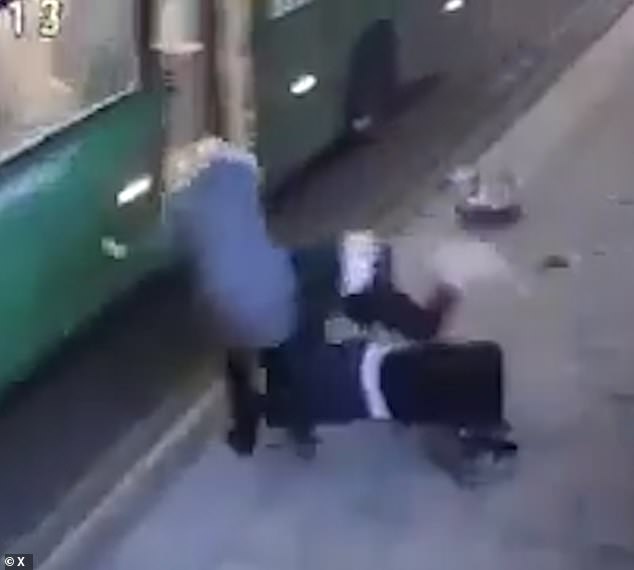 Shocking videos from Dublin show the capital descending into chaos - with fighting thugs throwing themselves into busses