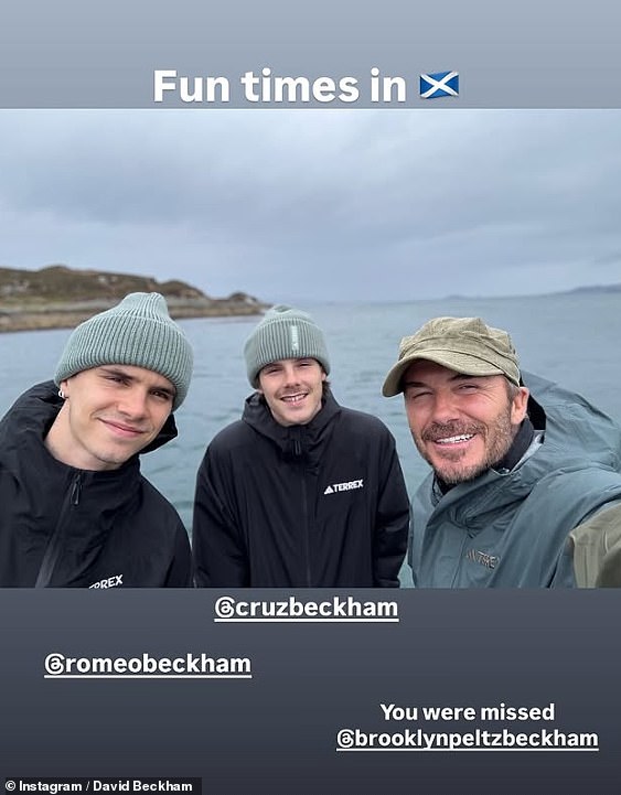 It has also been revealed that Brooklyn declined an invitation by his father to join him and his brothers on a 'boys' fishing trip to celebrate his 50th