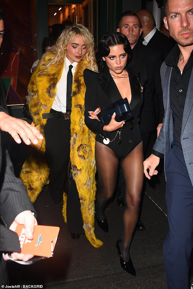 Jenna put on a leggy display in a bodysuit