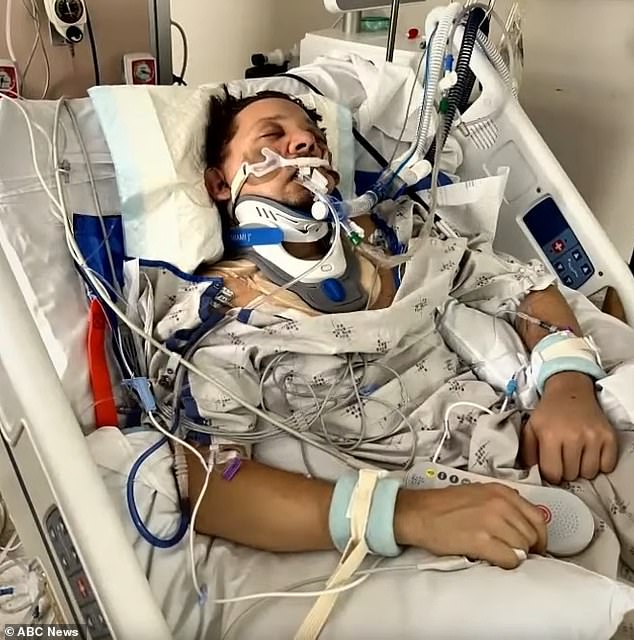 The Hollywood actor also suffered a collapsed lung, pierced liver and major laceration in his head