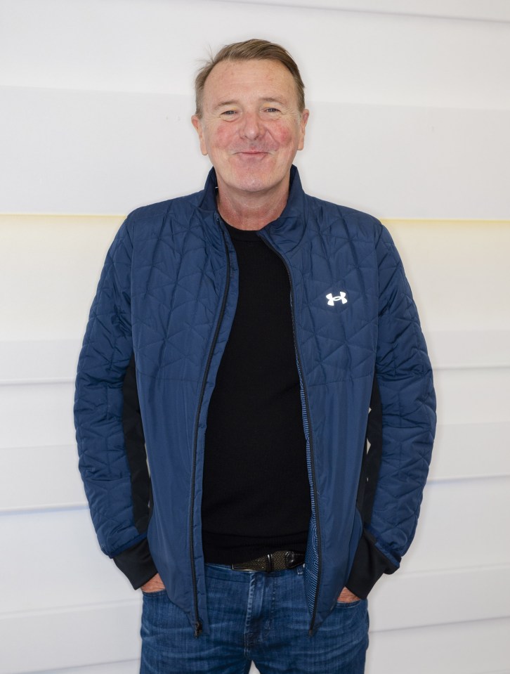 Phil Tufnell on the set of Good Morning Britain.