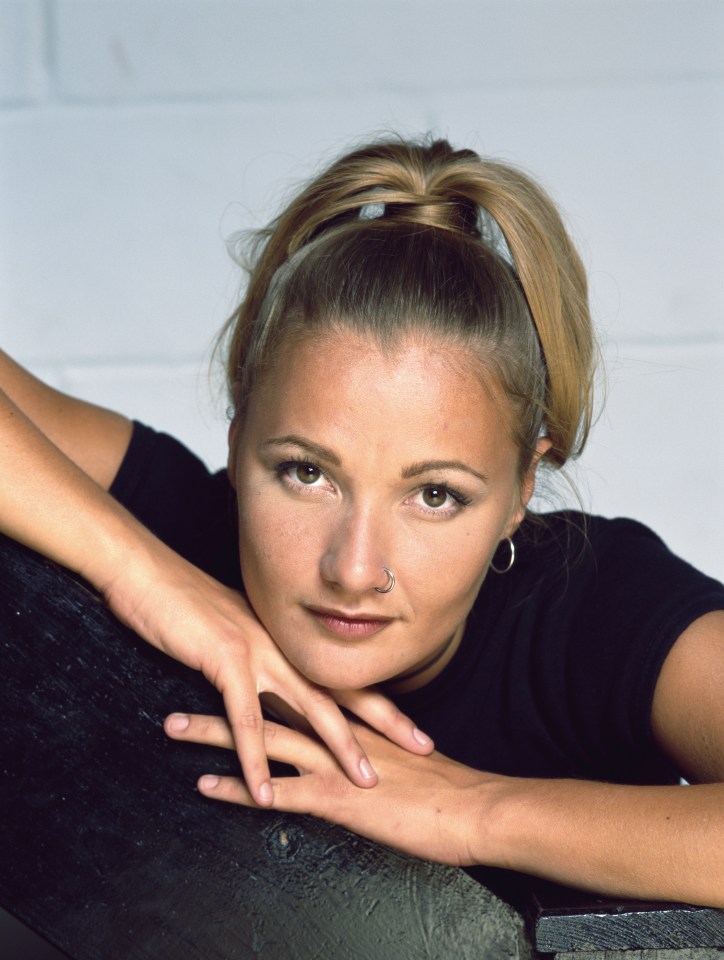 Portrait of Whigfield, a Danish singer.