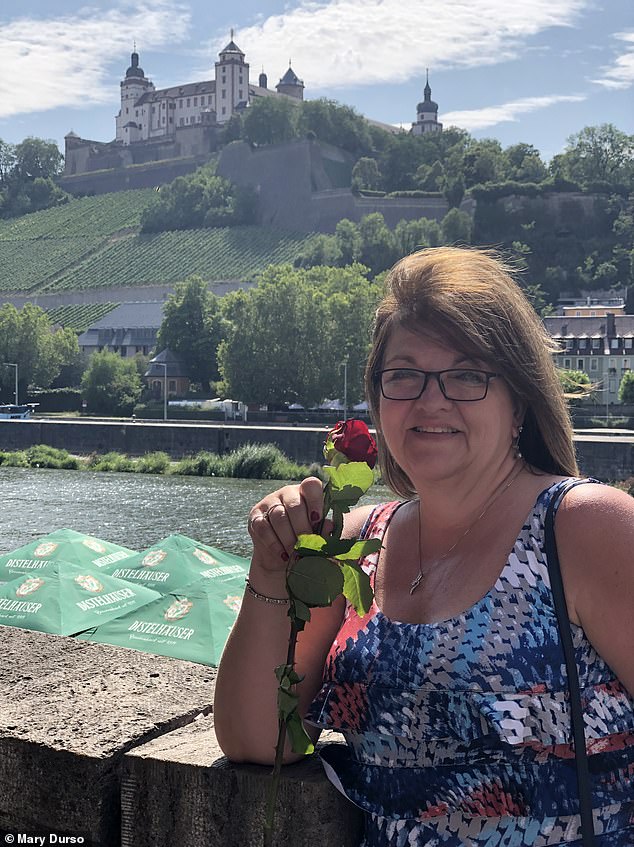Pictured: Durso on vacation. ¿We fought a lot over how much I was spending, often at the casino itself, Durso says of her arguments with her ex-husband during the height of her addiction.