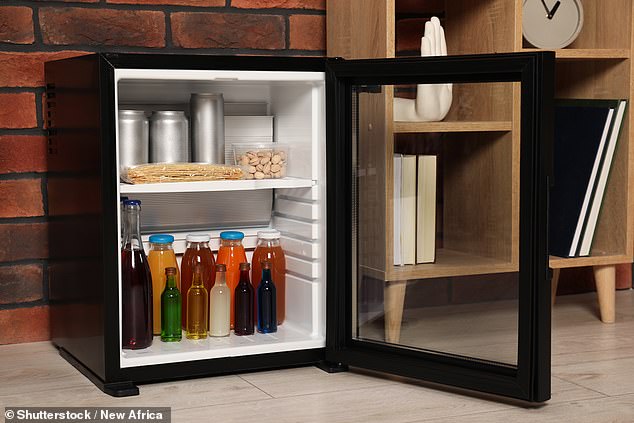 To avoid confusion, each of them keeps a separate mini fridge in their rooms - and even installed locks to prevent any mix-ups