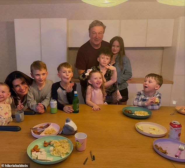 She married the Rust actor in 2012 and they share seven children: Carmen, 11, Rafael, nine, Leonardo, eight, Romeo, six, Eduardo, four, Marilu, four, and Ilaria, two