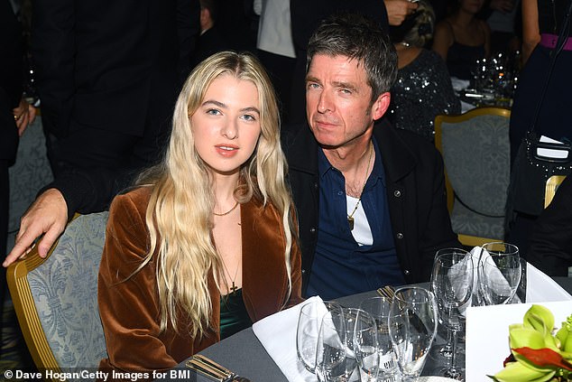 Speaking to Hello! magazine, the influencer, 24, thanked her Oasis icon father Noel, 57, for the 'financial stability' he gave her early in life (pictured in 2019)
