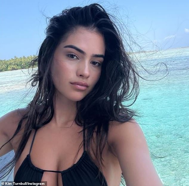 One friend told the Mail's Katie Hind at the weekend: 'This is nothing to do with Kim and is all about Nicola' (Kim is pictured during a recent Maldives holiday)