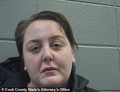 Hall, pictured in a newer mugshot, says she had been asking about how to get a job when she was taken into ICE custody