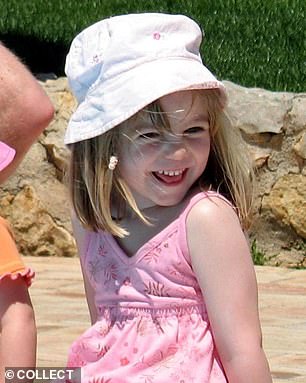 Madeleine McCann (pictured) went missing on May 3, 2007 at the age of just three. She has never been found. German criminal Christian Brueckner has been named by German prosecutors as their chief suspect in her disappearance