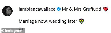 As their Instagram caption suggests, they have officially tied tied the knot in a formal ceremony, with their wedding reception celebration to follow at a later time