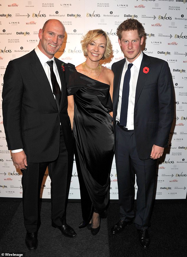 Prince Harry, Alice and Dallaglio attend the reception of 8Rocks party from Dallaglio's Foundation in aid of Cancer Research UK in 2010