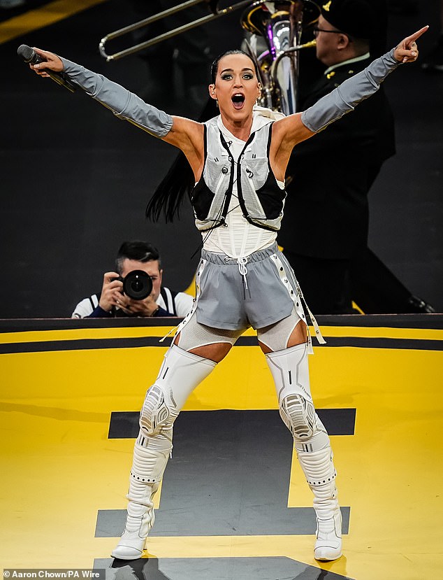 Katy Perry performing during the opening ceremony of the 2025 Invictus Games in Vancouver, Canada