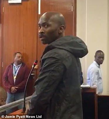 Evil Luyanda Botha (pictured), 42, had targeted the student after he told her to collect a parcel she was expecting after closing hours