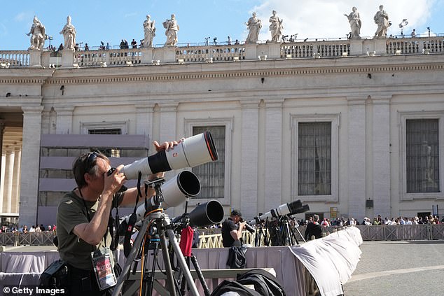 Smoke indicating whether or not the 267th pope has been chosen could come from the specially-erected chimney of the Sistine Chapel as early as Wednesday evening