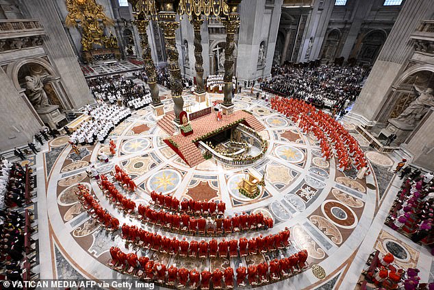 The pontiff - believed to be someone called to be the successor to St Peter, who was the first pope - will need to be a person who can 'awaken the consciences of all and the moral and spiritual energies in today's society, characterised by great technological progress but which tends to forget God', Cardinal Battista Re said