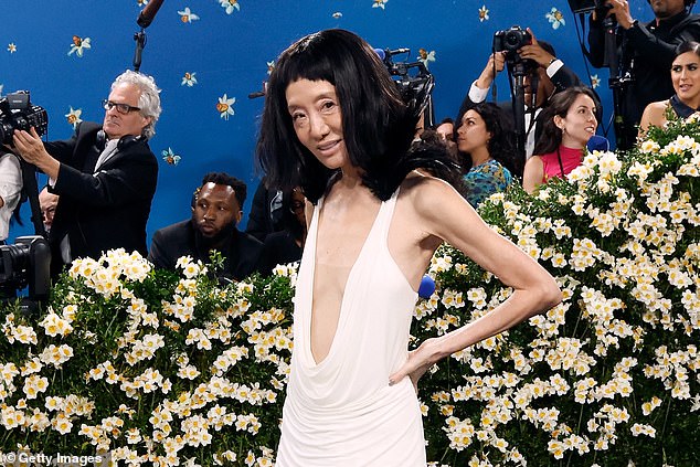 The iconic bridal fashion designer has been praised for her youthful looks, which she credits to having a vodka cocktail and getting enough sleep every night