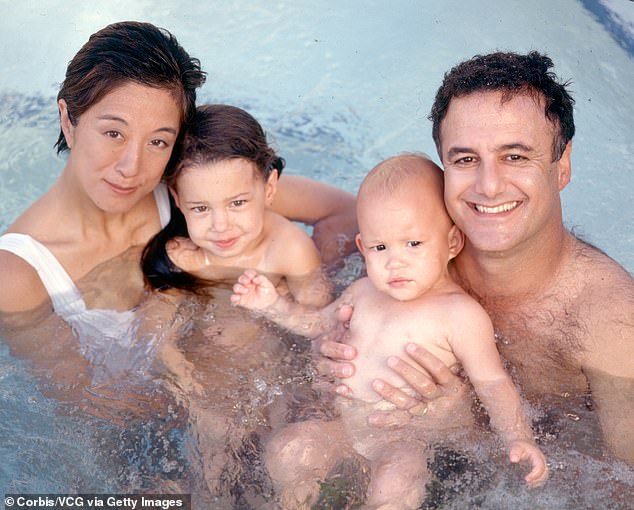 The acclaimed fashion designer also previously shared snaps to commemorate Mother's Day, including photographs of her and ex-husband Arthur P Becker, with their two daughters/ She is pictured age 43