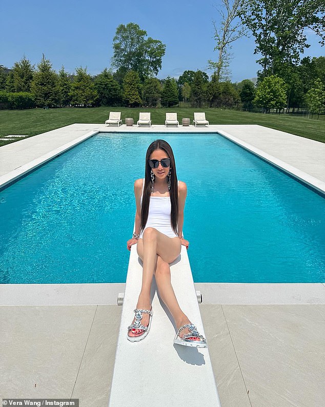 Vera enjoys sharing poolside photos from her home in Los Angeles and doesn't shy away from swimsuit snaps
