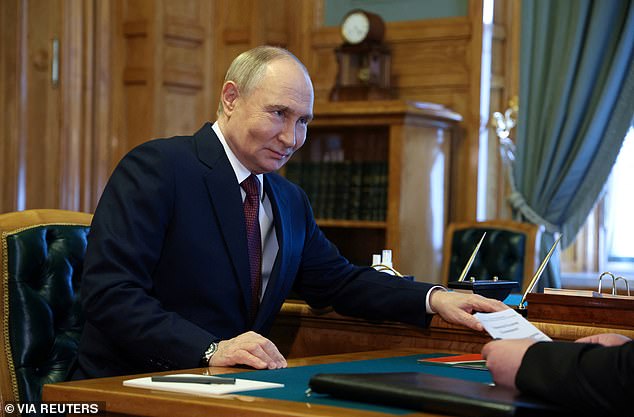 Russian President Vladimir Putin (pictured) attends a meeting with Chechen leader Ramzan Kadyrov in Moscow, Russia, May 7, 2025