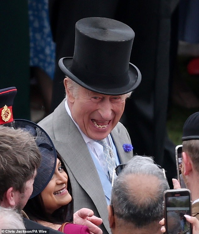 The king seemed unfazed by the Duke of Sussex's interview with the BBC last Friday, in which he claimed that Charles 'won't speak to me because of this security stuff'