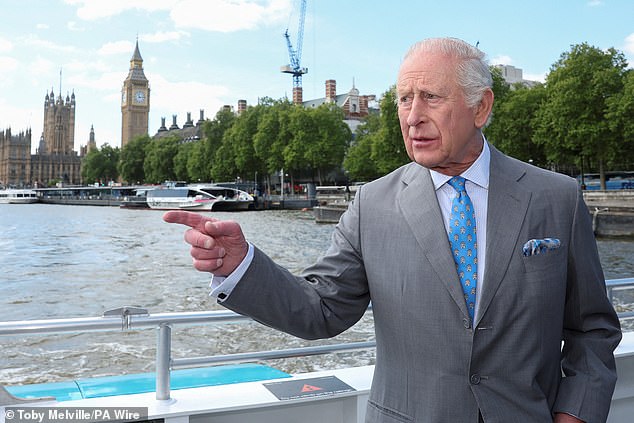 On the Uber boat, he learnt more about the positive impact the hybrid vessel - one of three in the fleet - has on London's water artery