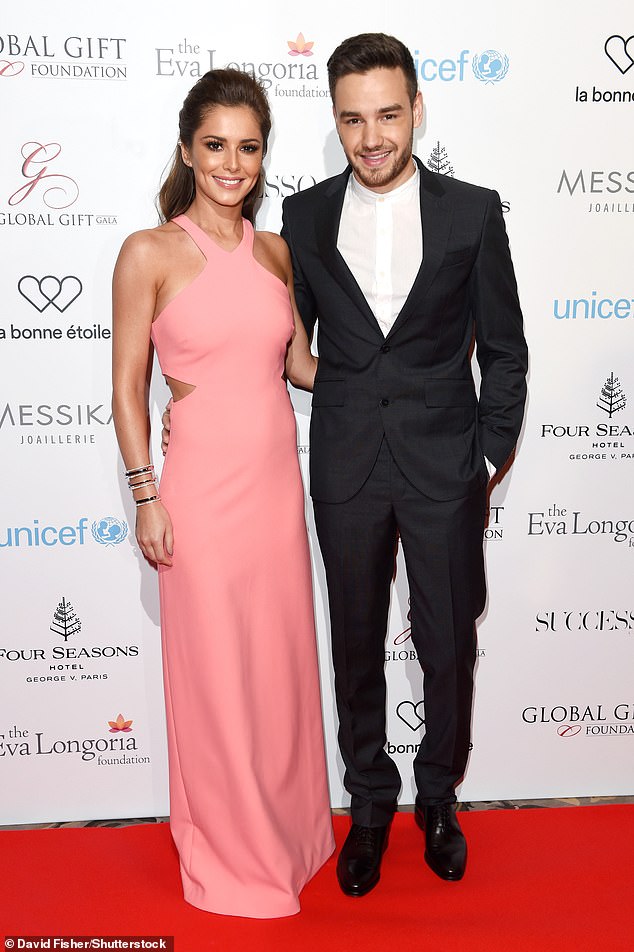 Liam Payne pictured with his ex Cheryl Tweedy, the mother of his eight-year-old son Bear, in Paris in 2016
