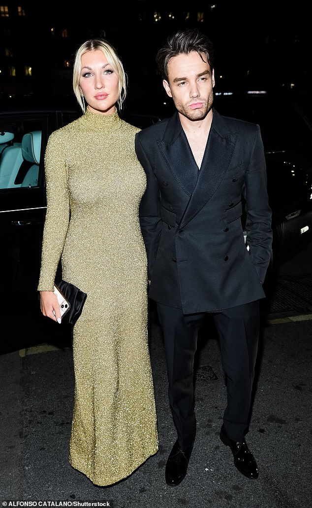 Liam's girlfriend Kate Cassidy could receive nothing - despite her revealing their plans to marry shortly after his death. Pictured: Together in February 2023