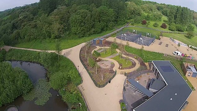 Police believe the attack happened near the park's visitor centre. Pictured: Telford Town Park