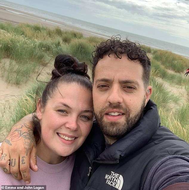 A friend of the Logan's has set up a GoFundMe to help cover the costs of rebuilding their beloved home that they had 'worked all their lives to buy'. Pictured: Emma and Jon Logan