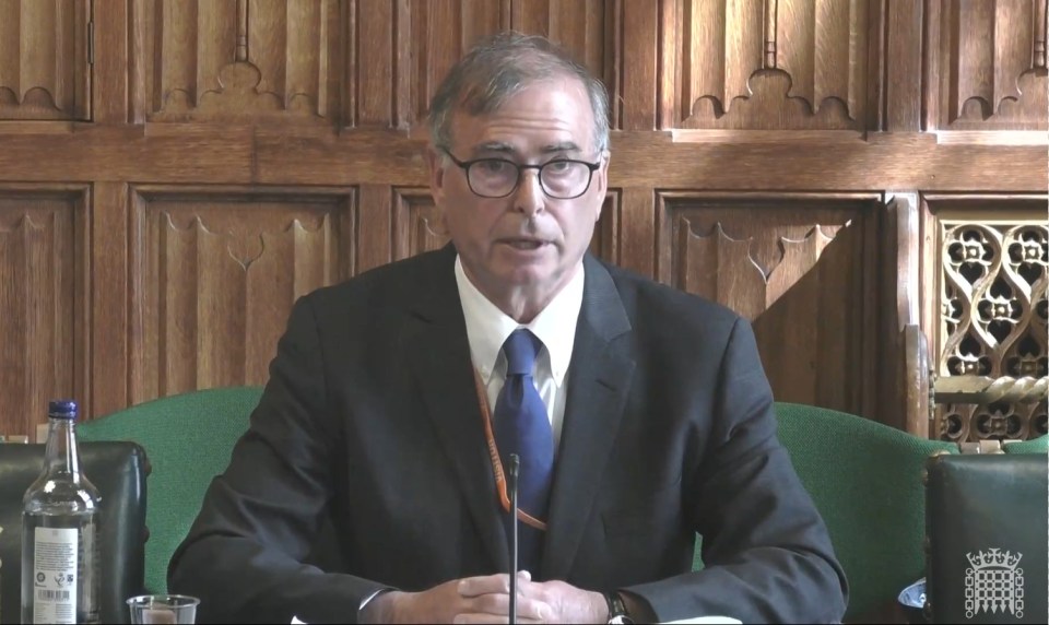 David Kogan at a House of Commons hearing.