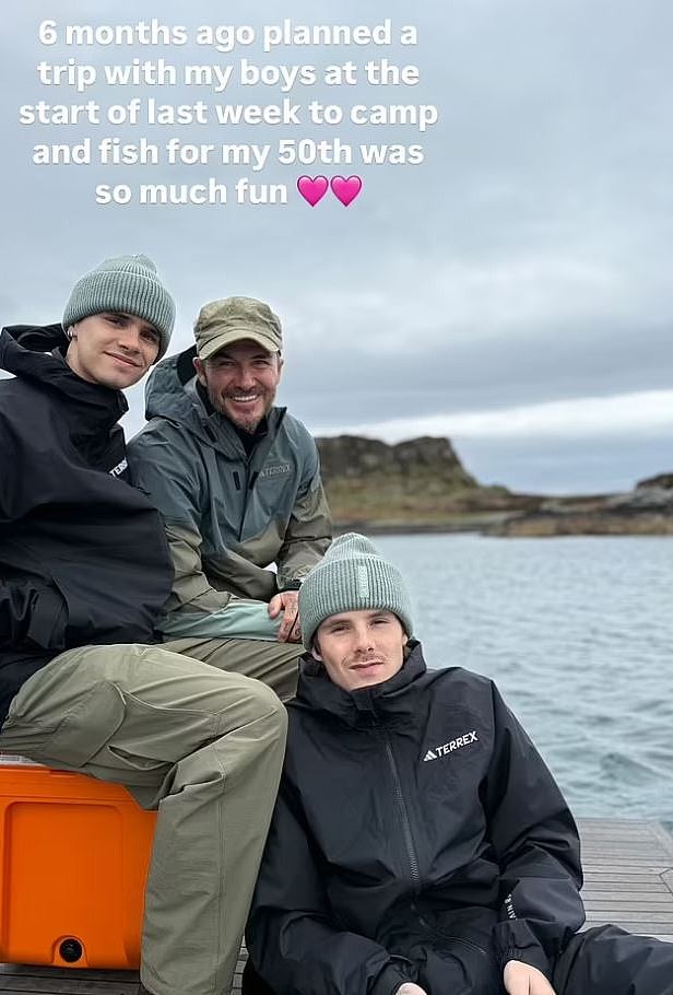 Photos from the former England captain's fishing trip in the Scottish Highlands were posted on his Instagram account
