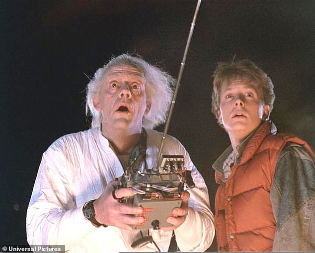 The book will also be released the same year as the 40th anniversary of Back to the Future - a film that cemented his star status; seen with Christopher Lloyd in Back to the Future 1985