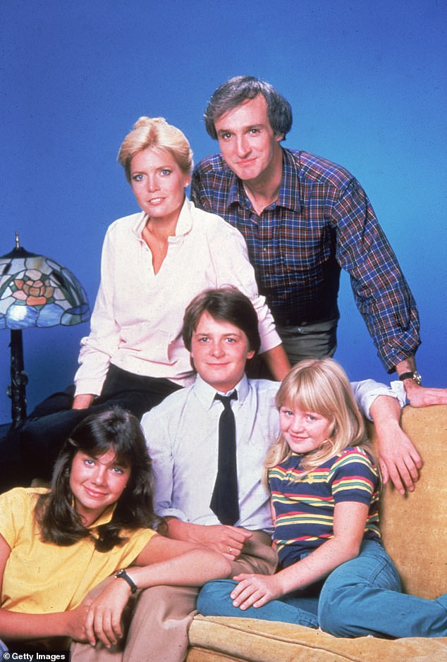 He played Alex P. Keaton on Family Times from 1982 until 1989; pictured with his Family Ties co-stars