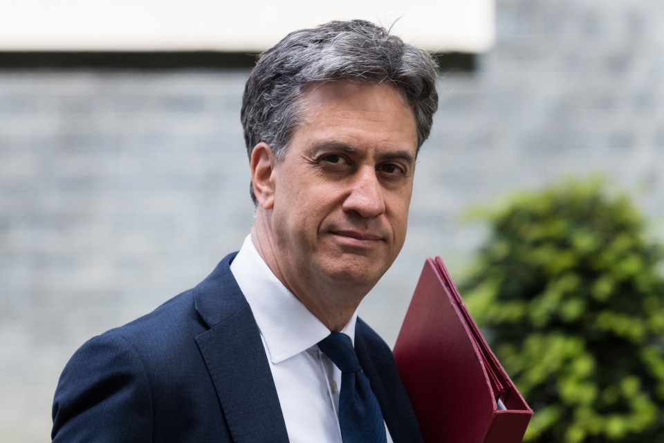 Ed Miliband leaving 10 Downing Street.