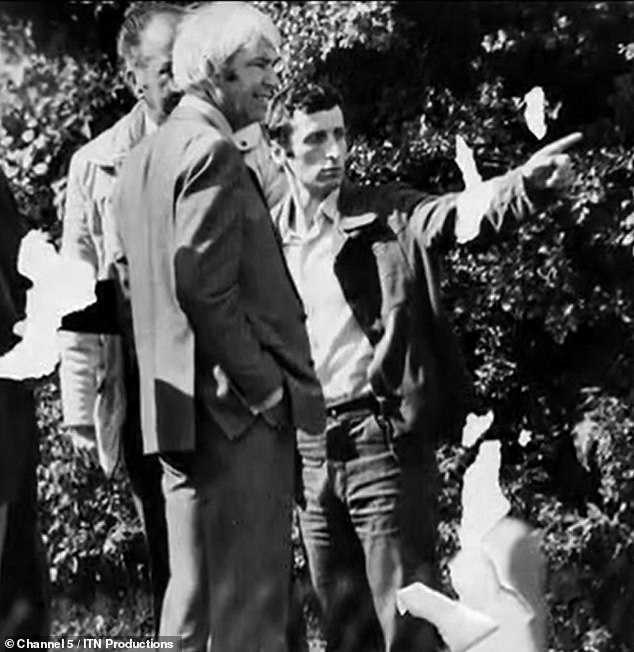DCS Brian Prickett (pictured centre), who led the investigation that led to his capture