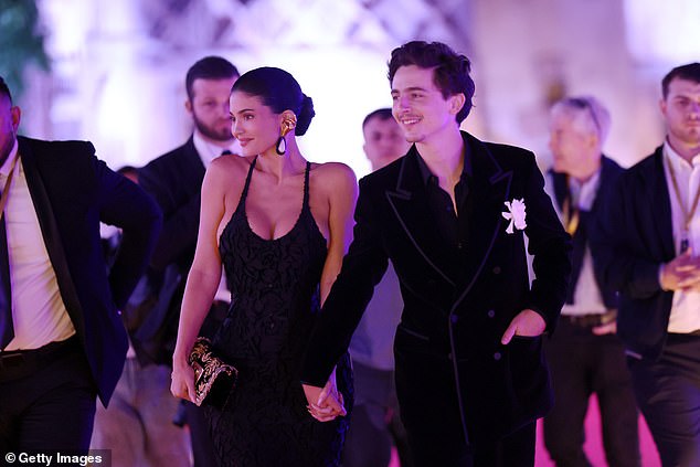 The couple, who began dating in early 2023, put on a loved-up display as they walked hand-in-hand into the awards together