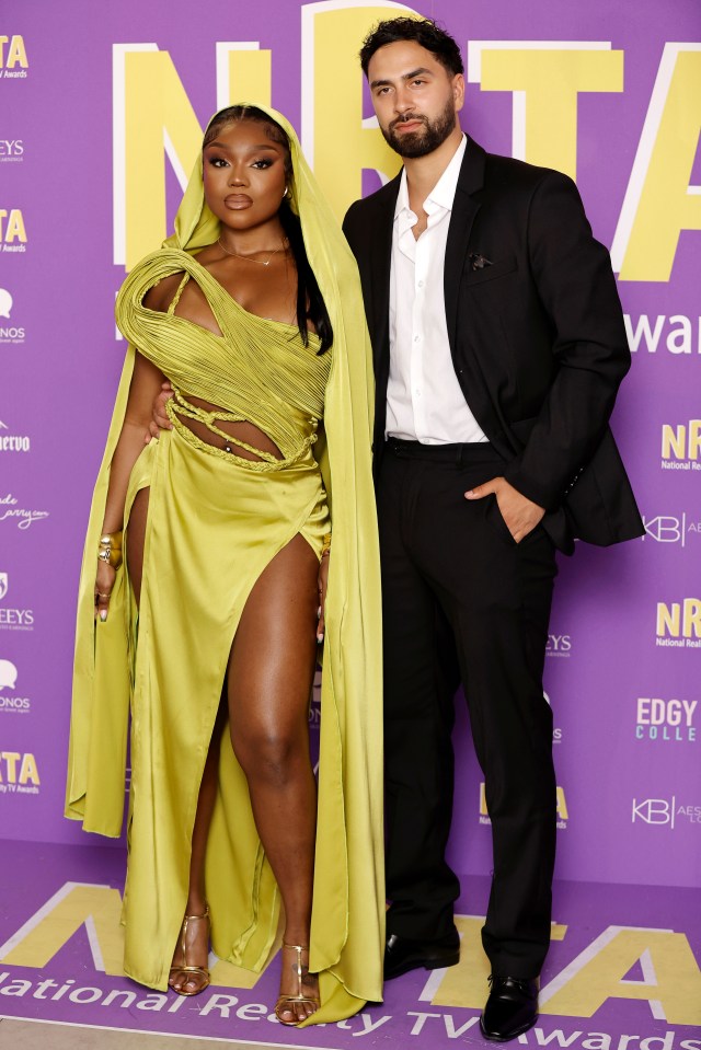Photo of Whitney Adebayo and Lochan Nowacki at the National Reality TV Awards.
