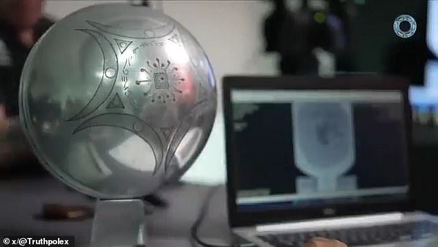 The sphere also displays symbols that the team compared to ancient scripts, including runes, Ogham and Mesopotamian writing systems. They also used AI to help decipher a possible message