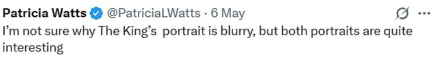 Reaction: Royal fans were quick to brand Peter Kuhfeld's portrait of King Charles 'blurry' and 'out of focus', while others suggested Queen Camilla's picture by Paul S. Benney was 'much better' than His Majesty's painting
