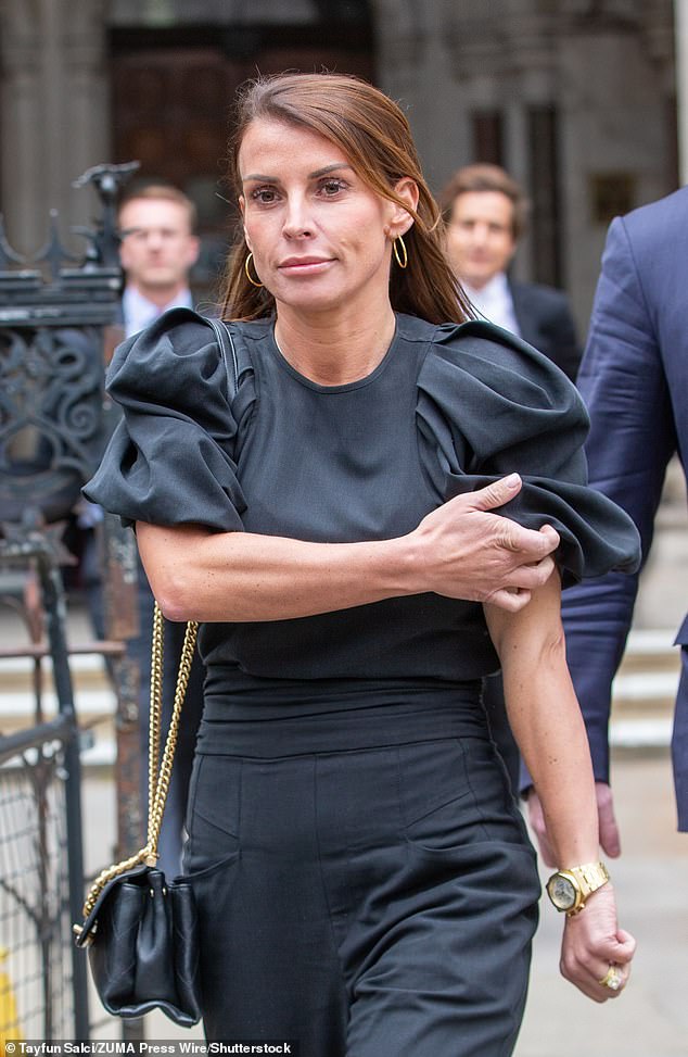 When the case returned to the courts in February 2022, a series of explosive messages between Rebekah and her agent Caroline Watt were revealed with lawyers for Coleen (pictured) alleging they were about her