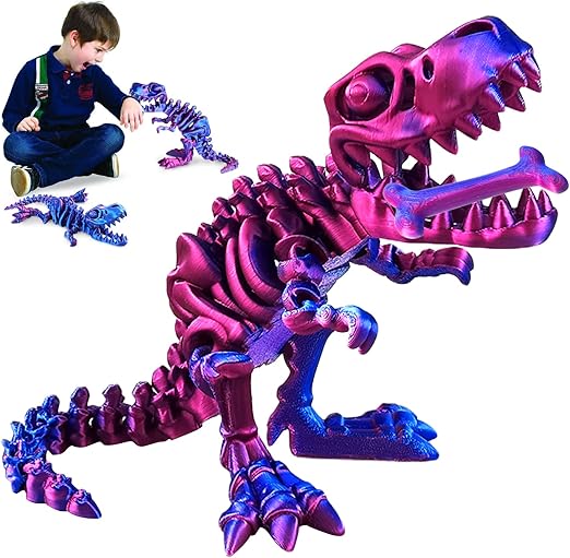 Recalled dinosaur toy with child.