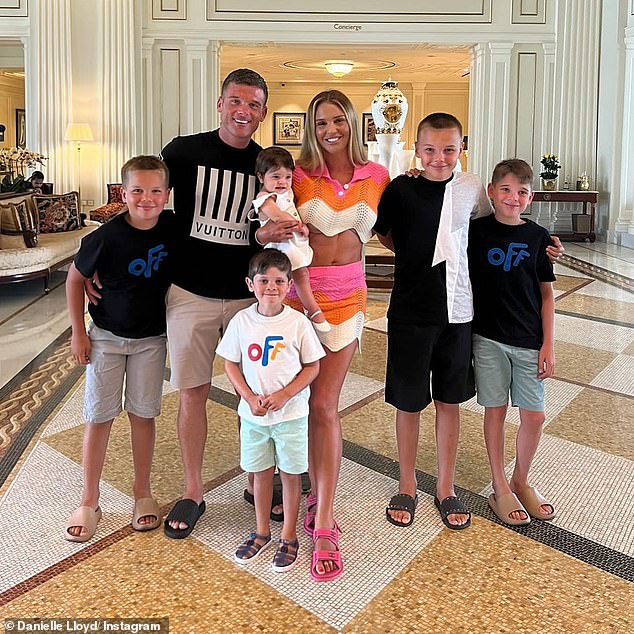 The model shares sons Archie, 14, Harry, 10, and George, 13, with ex Jamie O'Hara. She has son Ronnie, six, and daughter Autumn, two, with husband Michael O'Neill