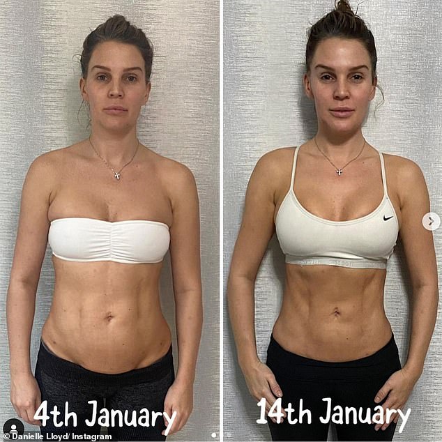 Back in 2021 she showed off a weight loss transformation too as she posted this to her social media
