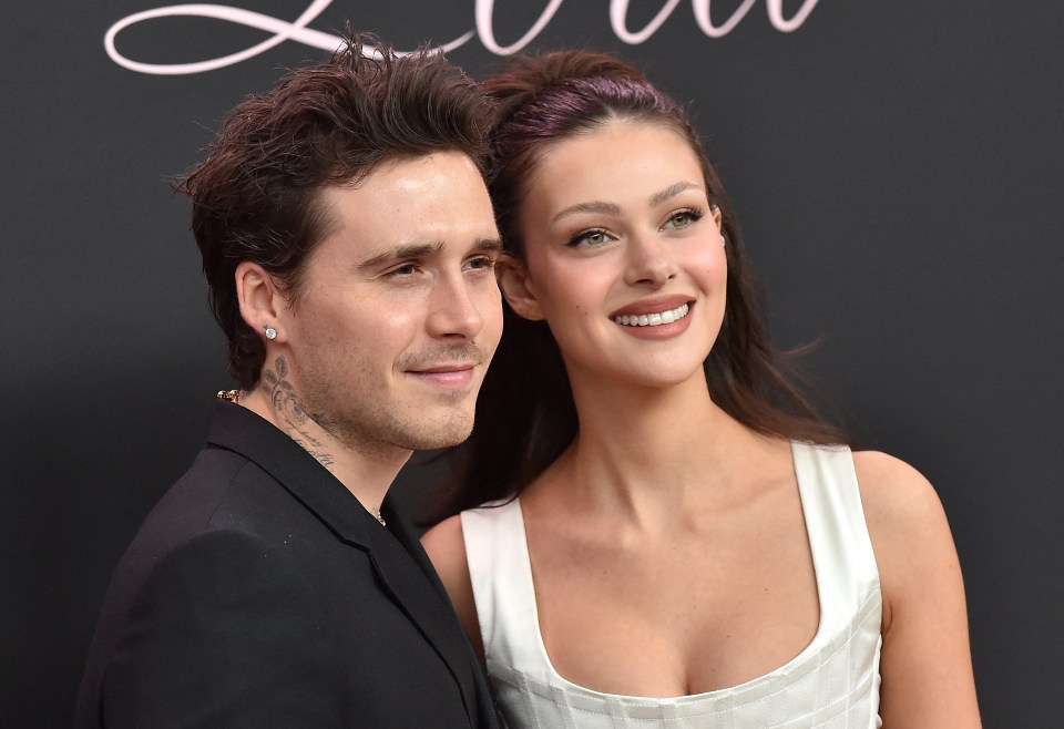 Brooklyn Beckham and Nicola Peltz Beckham at the premiere of "Lola."